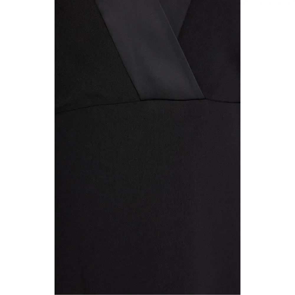 BADGLEY MISCHKA
Draped satin-trimmed crepe gown - Picture 11 of 11